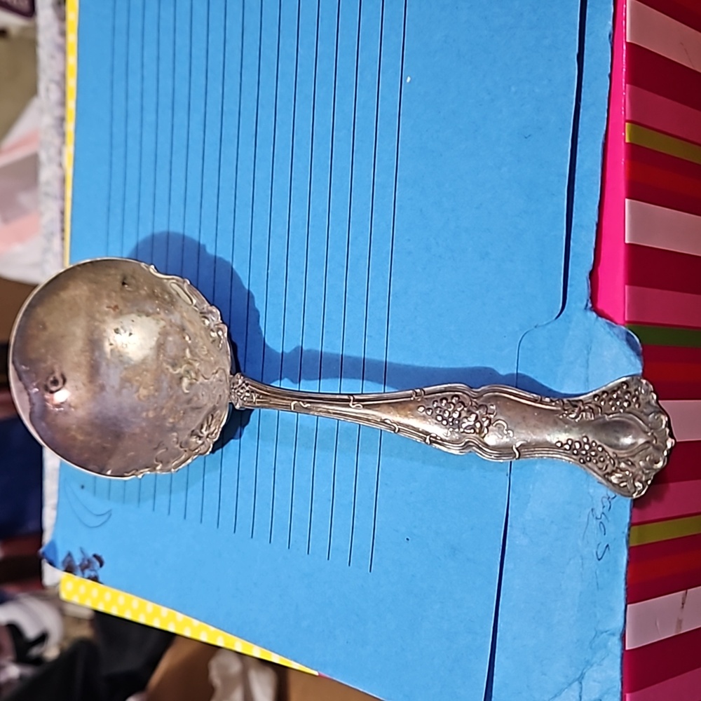 1847 Rogers Bros A1 Silver Plated Ornate Ladle Serving Spoon 7” Vintage